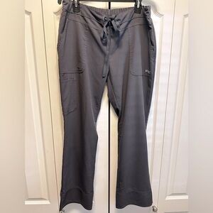 Greys Anatomy Signature Scrub Pants - size L - charcoal gray
